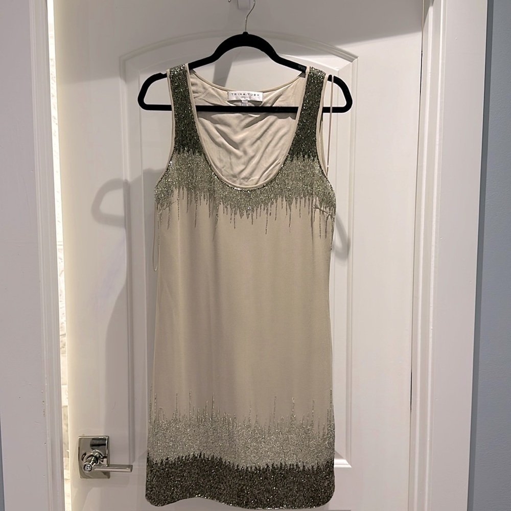 Trina Turk Beaded tank dress!